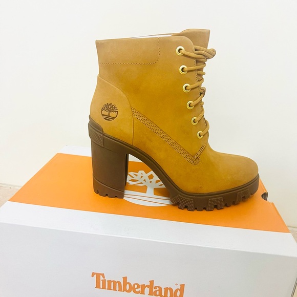 Timberland-Lana Point 6 Inch Lace Up-Wheat Nubuck-Size 9 - Picture 4 of 8